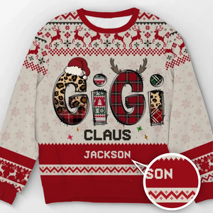 Un beau spectacle, nous sommes heureux ce soir - Sweat-shirt moche personnalisé pour la famille - Pull en laine unisexe - Cadeau de Noël pour grand-mère