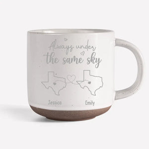 Toujours sous le même ciel - Mug personnalisé en céramique pour meilleure amie - Cadeau pour meilleures amies, meilleures amies, sœurs