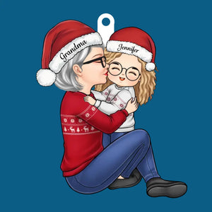 Car c'est en donnant que l'on reçoit - Ornement personnalisé pour la famille - Forme en bois personnalisée - Cadeau de Noël pour grand-mère