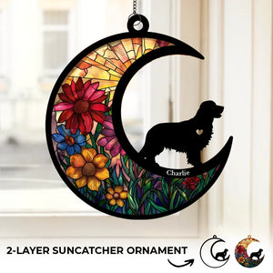 Ton amour était un cadeau que je chérirai toujours - Attrape-soleil commémoratif personnalisé à suspendre à une fenêtre - Cadeau de condoléances pour les propriétaires d'animaux de compagnie et les amoureux des animaux