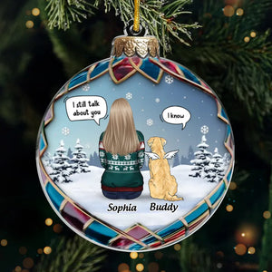 Votre esprit brille de mille feux à Noël - Ornement commémoratif personnalisé en acrylique de forme personnalisée - Cadeau de condoléances, cadeau de Noël pour les propriétaires d'animaux et les amoureux des animaux