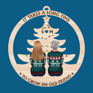 Chaque saison est notre saison - Ornement personnalisé Bestie - Forme personnalisée en bois - Cadeau de Noël pour meilleures amies, meilleures amies, sœurs