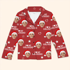 Photo personnalisée : un cadeau qui apporte joie et chaleur à votre relation - Pyjama personnalisé pour couple - Cadeau de Noël pour mari et femme, anniversaire