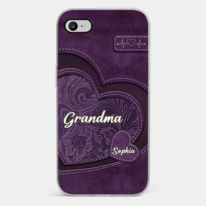 Coque de téléphone transparente imprimée effet gonflé 3D personnalisée - Cadeaux d'anniversaire personnalisés pour maman, grand-mère - Tu es la mère que tout le monde rêve d'avoir