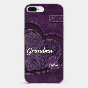 Coque de téléphone transparente imprimée effet gonflé 3D personnalisée - Cadeaux d'anniversaire personnalisés pour maman, grand-mère - Tu es la mère que tout le monde rêve d'avoir