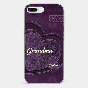 Coque de téléphone transparente imprimée effet gonflé 3D personnalisée - Cadeaux d'anniversaire personnalisés pour maman, grand-mère - Tu es la mère que tout le monde rêve d'avoir