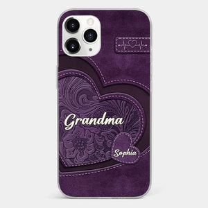 Coque de téléphone transparente imprimée effet gonflé 3D personnalisée - Cadeaux d'anniversaire personnalisés pour maman, grand-mère - Tu es la mère que tout le monde rêve d'avoir
