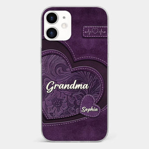 Coque de téléphone transparente imprimée effet gonflé 3D personnalisée - Cadeaux d'anniversaire personnalisés pour maman, grand-mère - Tu es la mère que tout le monde rêve d'avoir