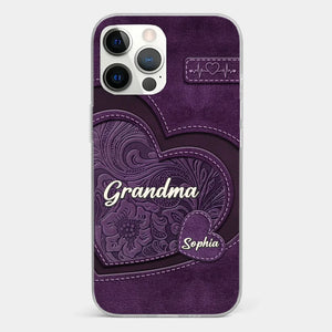 Coque de téléphone transparente imprimée effet gonflé 3D personnalisée - Cadeaux d'anniversaire personnalisés pour maman, grand-mère - Tu es la mère que tout le monde rêve d'avoir