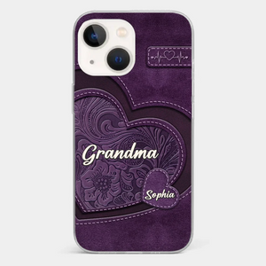 Coque de téléphone transparente imprimée effet gonflé 3D personnalisée - Cadeaux d'anniversaire personnalisés pour maman, grand-mère - Tu es la mère que tout le monde rêve d'avoir