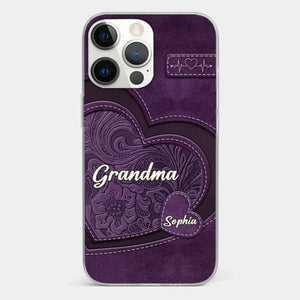 Coque de téléphone transparente imprimée effet gonflé 3D personnalisée - Cadeaux d'anniversaire personnalisés pour maman, grand-mère - Tu es la mère que tout le monde rêve d'avoir