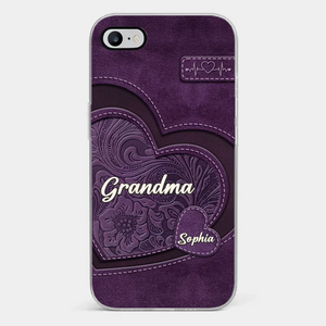 Coque de téléphone transparente imprimée effet gonflé 3D personnalisée - Cadeaux d'anniversaire personnalisés pour maman, grand-mère - Tu es la mère que tout le monde rêve d'avoir
