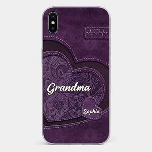Coque de téléphone transparente imprimée effet gonflé 3D personnalisée - Cadeaux d'anniversaire personnalisés pour maman, grand-mère - Tu es la mère que tout le monde rêve d'avoir