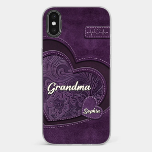 Coque de téléphone transparente imprimée effet gonflé 3D personnalisée - Cadeaux d'anniversaire personnalisés pour maman, grand-mère - Tu es la mère que tout le monde rêve d'avoir