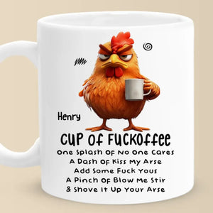 Touchez mon café et c'est parti ! Tasse personnalisée pour ami(e) ! Cadeau de Noël pour meilleurs amis, sœurs, membres de la famille, collègues