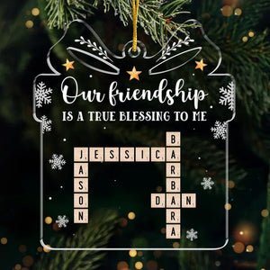 Partenaires de crime et de plaisir - Décoration personnalisée pour meilleure amie - Forme personnalisée en acrylique - Cadeau de Noël pour meilleures amies, meilleures amies, sœurs