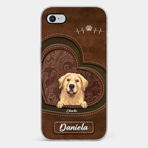 La vie est meilleure avec un chien ! Coque de téléphone transparente personnalisée pour chien ! Cadeau pour les propriétaires et les amoureux des animaux.