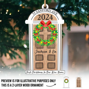 Encore un Noël avec toi - Décoration de Noël personnalisée en bois à 2 couches pour couple - Cadeau de Noël pour mari et femme, anniversaire