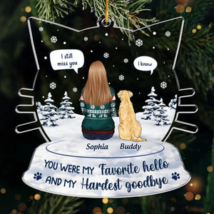 Leurs vies ont peut-être été brèves, mais leur impact est éternel - Ornement commémoratif personnalisé - Forme personnalisée en acrylique - Cadeau de condoléances, cadeau de Noël pour les propriétaires d'animaux de compagnie, les amoureux des animaux