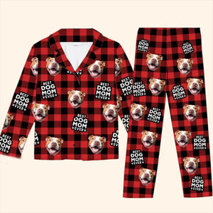 Pyjama personnalisé avec photo : amour inconditionnel de vos amis à quatre pattes ! Pyjama personnalisé pour chien et chat ! Cadeau de Noël pour propriétaires et amoureux des animaux.