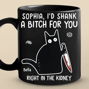 Rire ici, toujours ensemble - Tasse noire personnalisée pour ami - Cadeau de Noël pour meilleurs amis, sœurs, membres de la famille, collègues