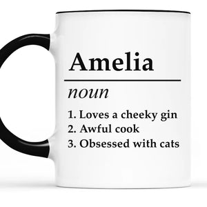Je veux être une personne gentille - Tasse personnalisée avec accents pour la famille - Cadeau de Noël pour mari, femme et membres de la famille