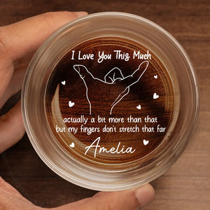 Mon amour dépasse toutes les limites - Verre à whisky personnalisé pour couple - Cadeau pour mari et femme, anniversaire