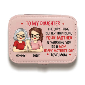 Rien n'est comparable à te voir briller en tant que maman - Coffret à bijoux personnalisé pour la famille - Cadeau pour maman, grand-mère