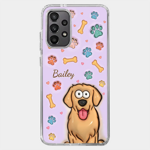Tout ce dont vous avez besoin, c'est d'amour et d'un chien - Coque de téléphone transparente personnalisée avec effet gonflable 3D pour chien et chat - Cadeau pour les propriétaires d'animaux et les amoureux des animaux
