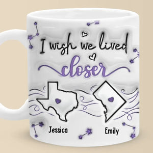 Un véritable ami est une âme en deux corps - Mug personnalisé 3D à effet gonflé - Cadeau de Noël pour meilleurs amis, meilleures amies, sœurs