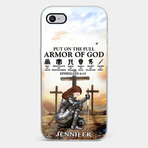 Éphésiens 6:10 - Coque de téléphone transparente personnalisée pour famille - Cadeau pour vous, vos meilleurs amis, vos frères et sœurs, votre famille