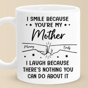 Forts ensemble, un coup de poing à la fois - Tasse personnalisée pour la famille - Cadeau pour maman, fille, fils