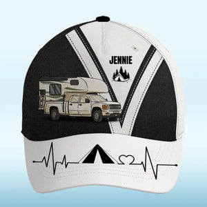 Because Every Campsite Deserves A Stylish Touch - Camping Personalized Custom Hat, All Over Print Classic Cap - Gift For Camping Lovers