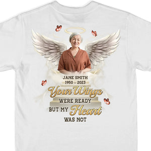 Custom Photo The Song Is Ended, But The Melody Lingers On - Memorial Personalized Custom Back Printed Unisex T-shirt, Hoodie, Sweatshirt - Sympathy Gift For Family Members