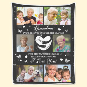 Couverture personnalisée avec photo : ressentez la chaleur de grand-mère ! Cadeau pour maman et grand-mère