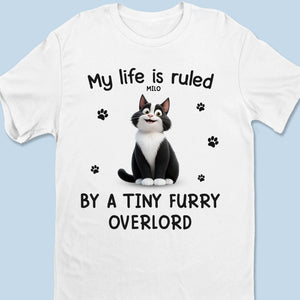 T-shirt unisexe personnalisé « Petites pattes, énergie du grand patron » pour chat, haut de gamme, sweat à capuche – Cadeau pour propriétaires et amoureux des animaux