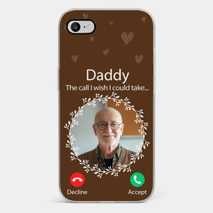 Photo personnalisée : votre amour ne s'effacera jamais - Coque de téléphone transparente personnalisée commémorative - Cadeau de condoléances pour les membres de la famille