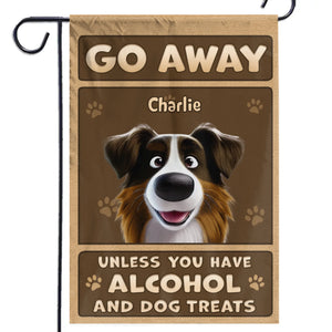Brassez pour moi, os pour vous ! Drapeau personnalisé pour chien ! Cadeau pour les propriétaires et les amoureux des animaux.