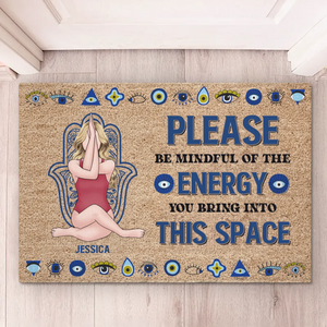Le yoga est ma thérapie ! Tapis décoratif personnalisé pour la maison ! Cadeau de pendaison de crémaillère pour les amateurs de yoga.