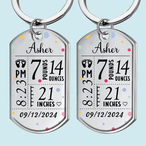 Un petit miracle, une vie d'amour - Porte-clés personnalisé pour la famille - Cadeau de fête des mères, de baby shower, pour la première maman