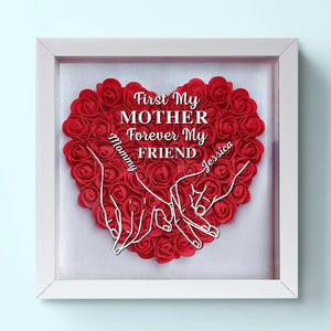 Je serai toujours ta petite fille - Boîte à fleurs personnalisée pour la famille - Fête des mères, cadeau pour maman, grand-mère
