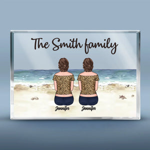 Beach Squad Goals - Family Personalized Custom Rectangle Shaped Acrylic Plaque - Gift For Family Members