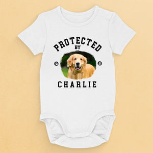 Body bébé personnalisé avec photo « Loyalty Has Four Paws » - Cadeau de naissance, pour propriétaires d'animaux et amoureux des animaux