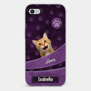 Coque de téléphone personnalisée avec photo « Amour inconditionnel à quatre pattes » pour chien et chat – Cadeau pour propriétaires et amoureux des animaux
