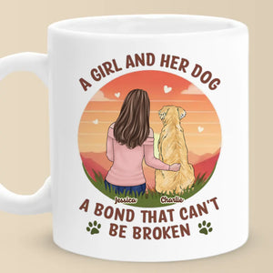 Les amis à fourrure forment la meilleure famille - Mug personnalisé pour chien - Cadeau pour propriétaires et amoureux des animaux
