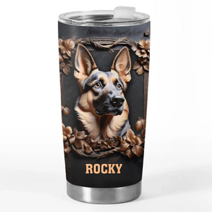 Gardien à fourrure à votre service - Gobelet personnalisé avec effet gonflable 3D imprimé pour chien - Cadeau pour propriétaires et amoureux des animaux