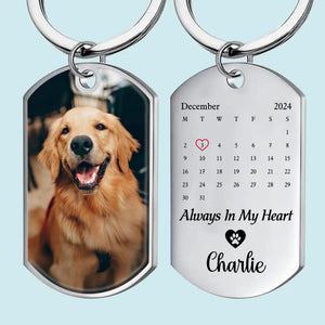 Porte-clés photo personnalisé, souvenir précieux, amour éternel - Cadeau de condoléances pour les propriétaires et les amoureux des animaux