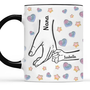 Des liens familiaux éternels - Mug personnalisé avec effet gonflable 3D imprimé - Cadeau de fête des mères pour maman et grand-mère