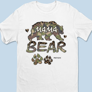 Sauvage, fort et maman ourse coriace - T-shirt unisexe personnalisé pour la famille, t-shirt premium, sweat à capuche - Fête des Mères, cadeau pour maman, grand-mère