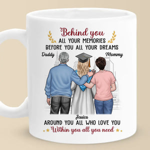 Tellement fière, tellement bénie - Tasse personnalisée familiale - Cadeau de remise de diplôme pour fille